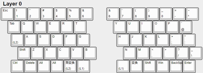 KumaChira (ハンダ付け不要、ホットスワップ対応キーボード)