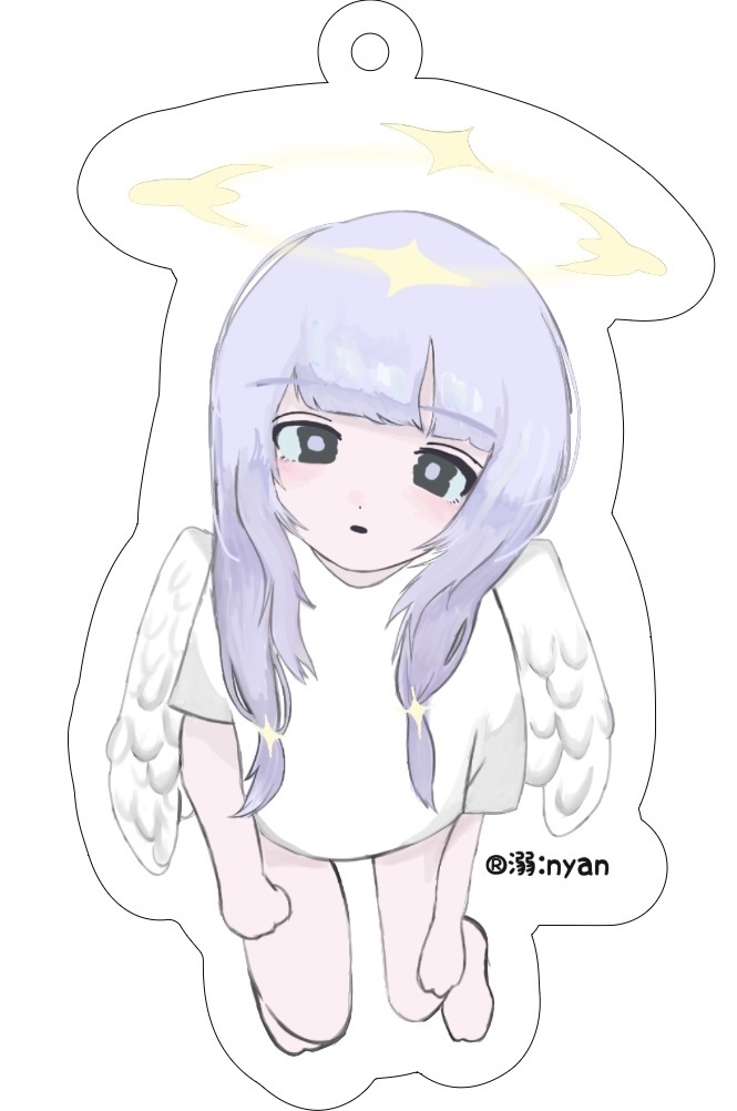 儚音ルイ｢ベッドでおやすみ｣浮いてるver.アクリルキーホルダー