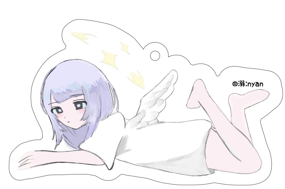 儚音ルイ ｢ベッドでおやすみ｣寝そべりver.アクリルキーホルダー