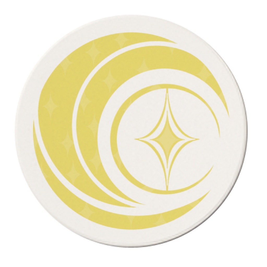 儚音ルイ ロゴ入り白雲石吸水コースター