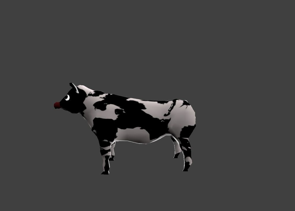 オリジナル3Dモデル【クチナシ牛】