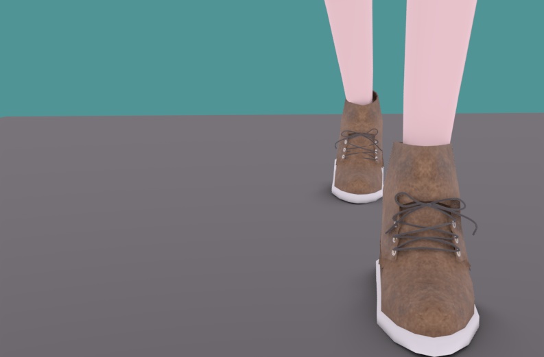 3Dモデル用ブーツ【6色】