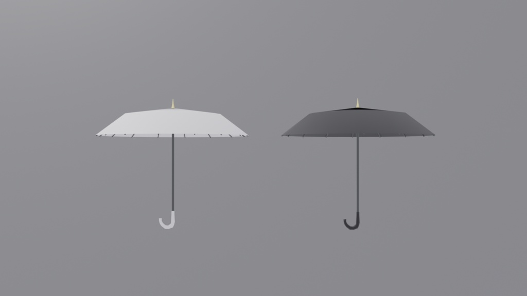 3Dモデル傘【無料版】