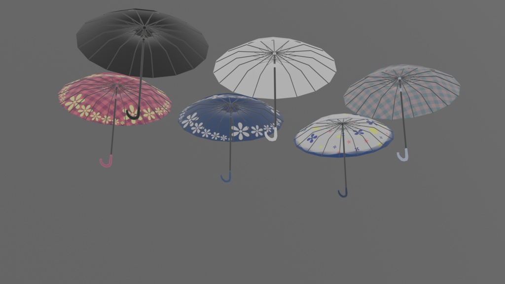 3Dモデル傘【有料版】
