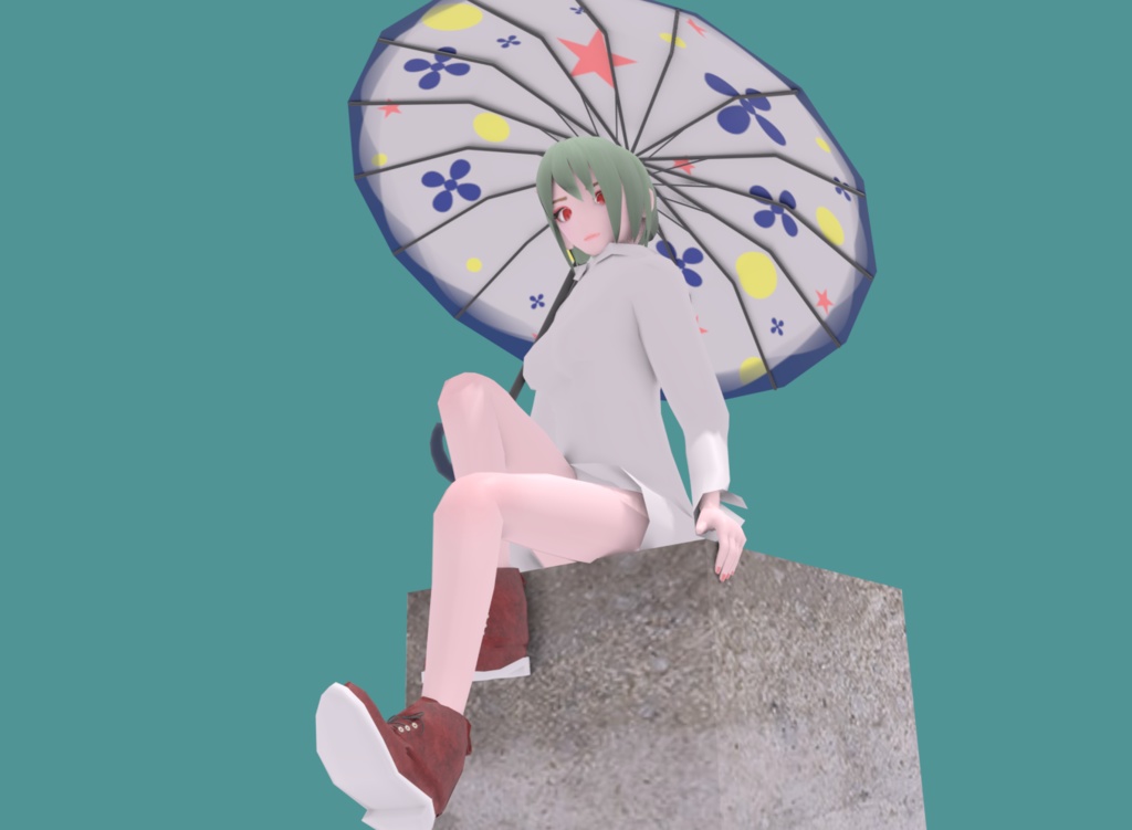 3Dモデル傘【有料版】