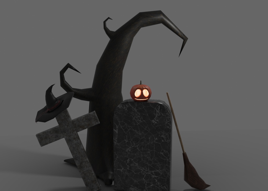 【3Dモデル】ハロウィンセット