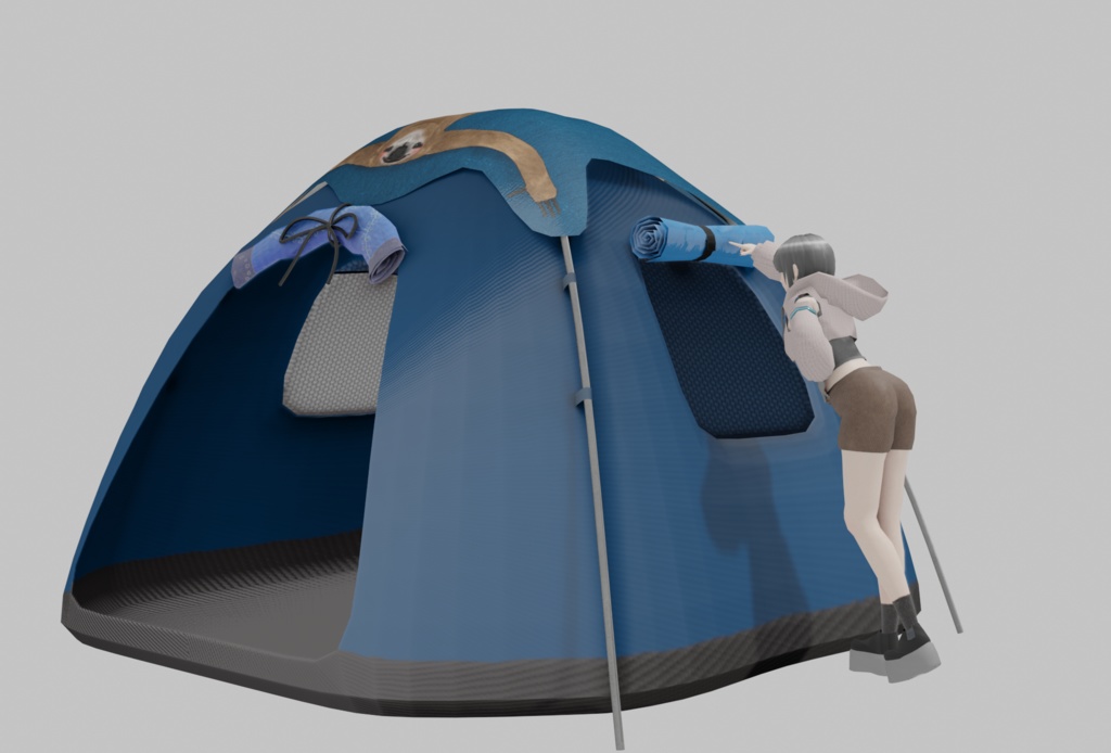 【3Dモデル】テント