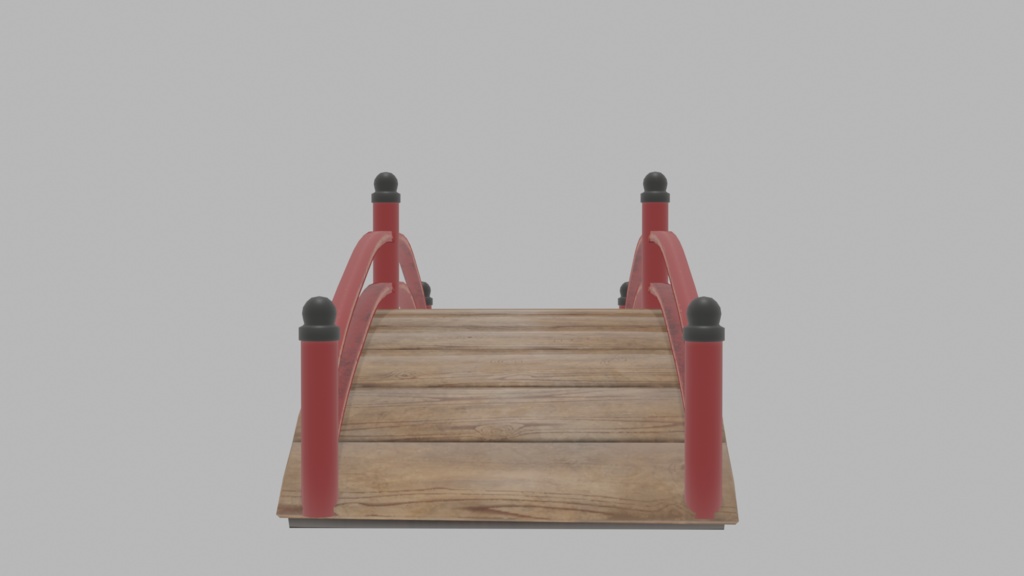 【3Dモデル】日本風の橋