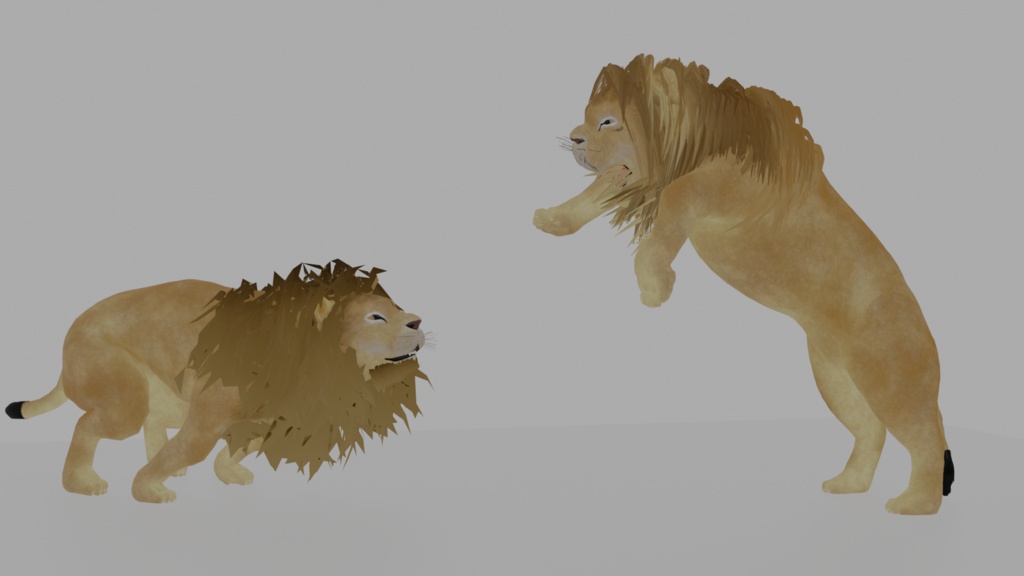 【3Dモデル】ライオン
