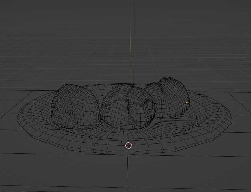 【3Dモデル】シュークリーム