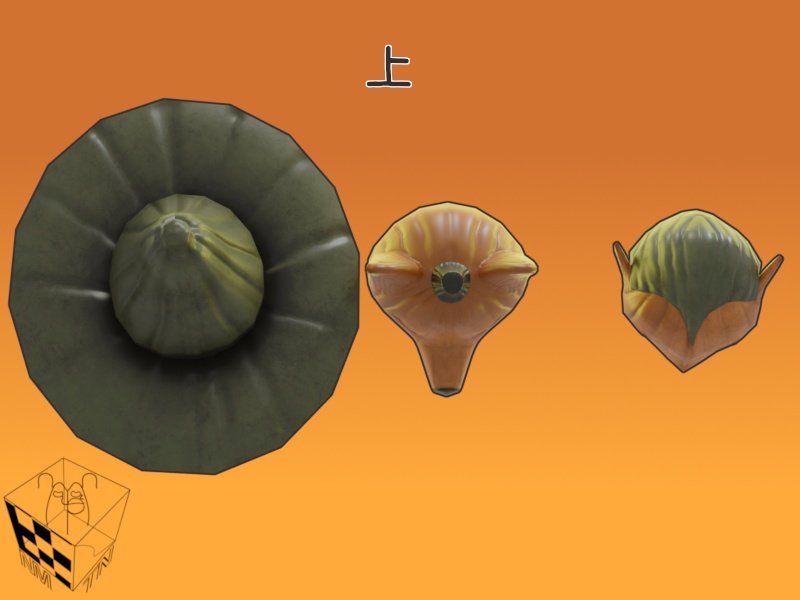 【3Dモデル】パンプキンズ