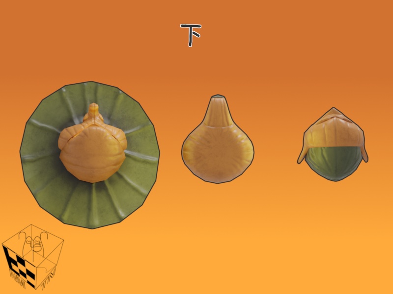 【3Dモデル】パンプキンズ