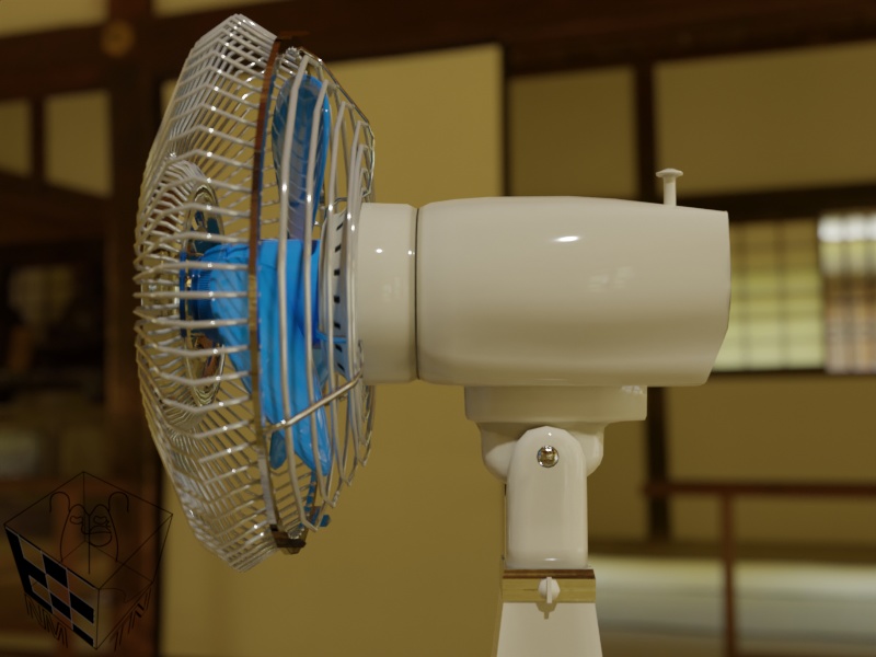 【3Dモデル】【昭和レトロ】扇風機