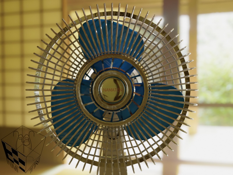 【3Dモデル】【昭和レトロ】扇風機