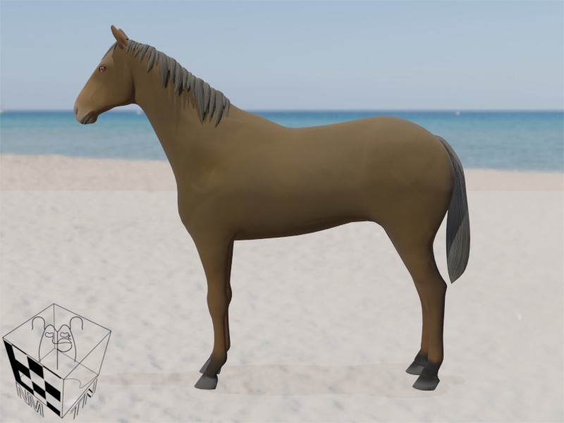 【3Dモデル】馬