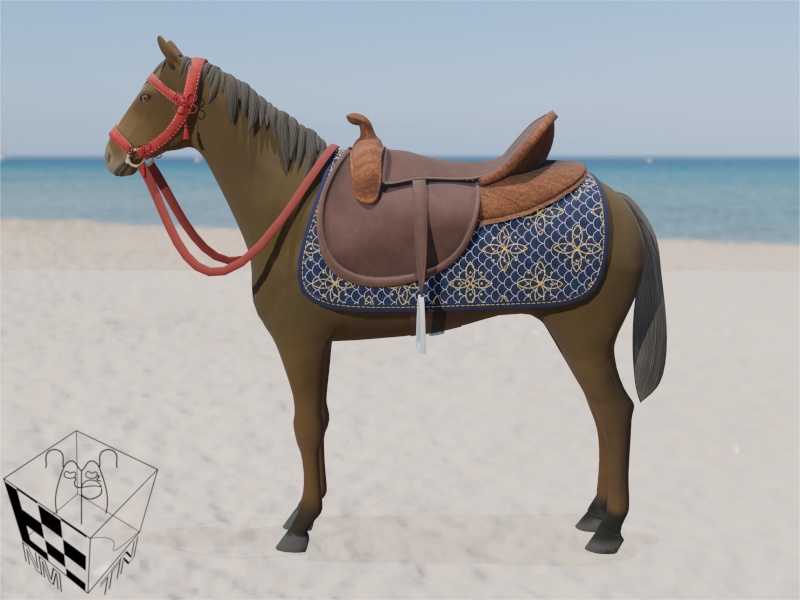 【3Dモデル】馬