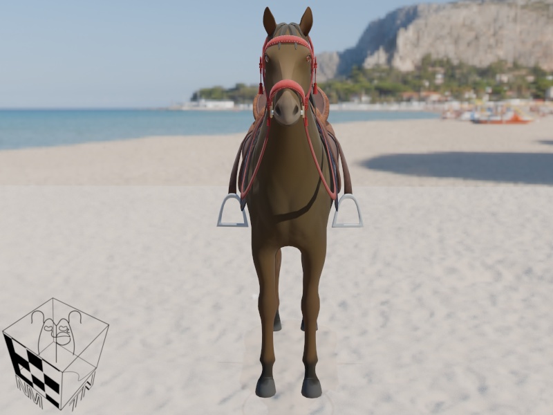 【3Dモデル】馬