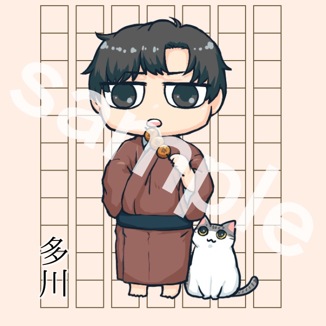 文士アクリルスタンド