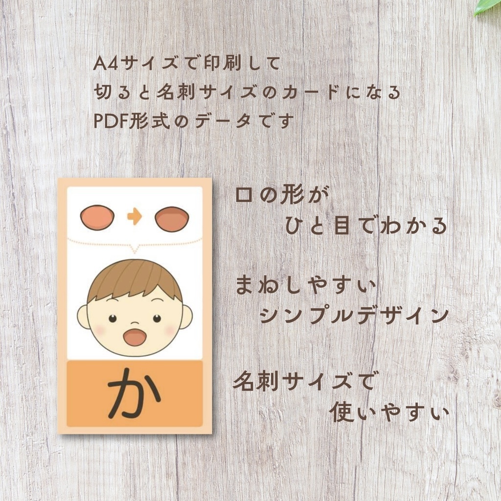 発音の口カード【PDF版】