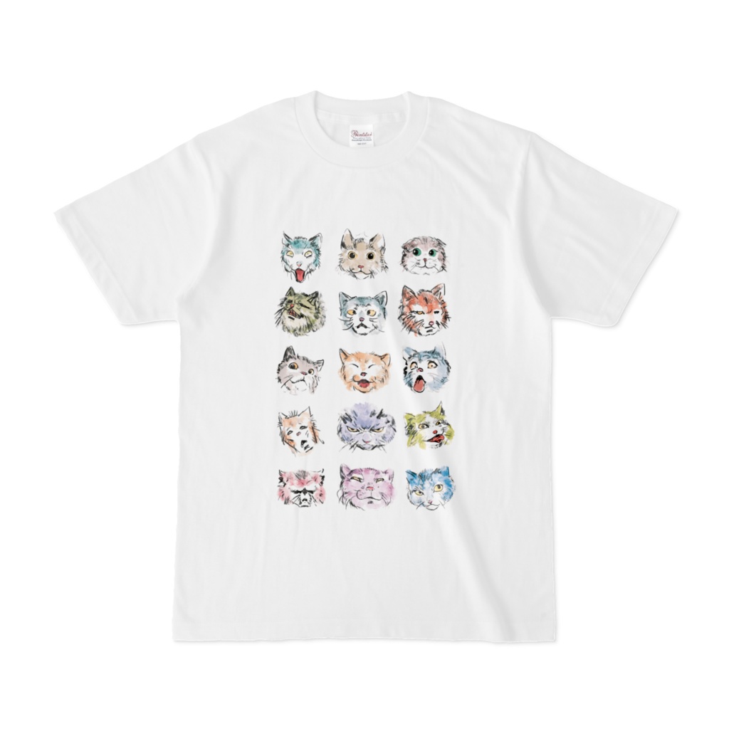 にゃんこ♡表情Tシャツ