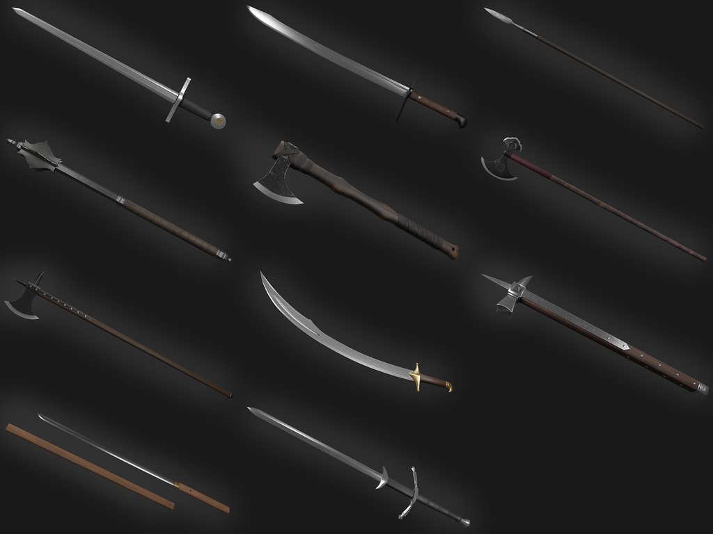Medieval weapons bundle