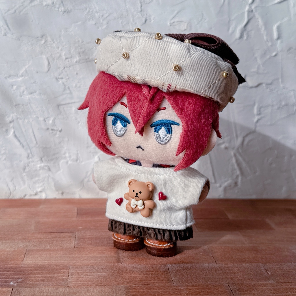 チョコレートベレー帽&ニットセット