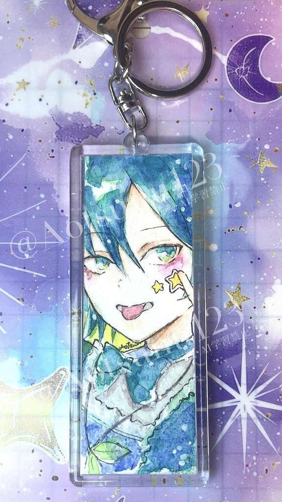 原画キーホルダー color:コバルトブルーヒュー【訳あり】