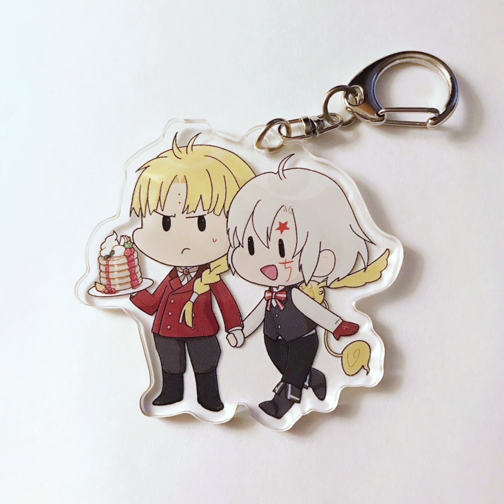 アクリルキーホルダー「おててつないだリンクとアレン」