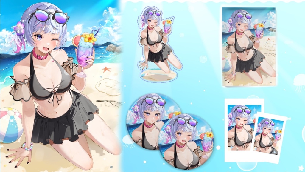 【Summer collection 2025】寒猫あおいオリジナルグッズ(水着ver)