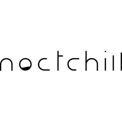 ■カッティングステッカー noctchill (ノクチル) ロゴ 横20cm