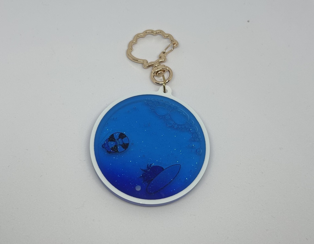 ビヨSUMMERオイルグリッターアクキー