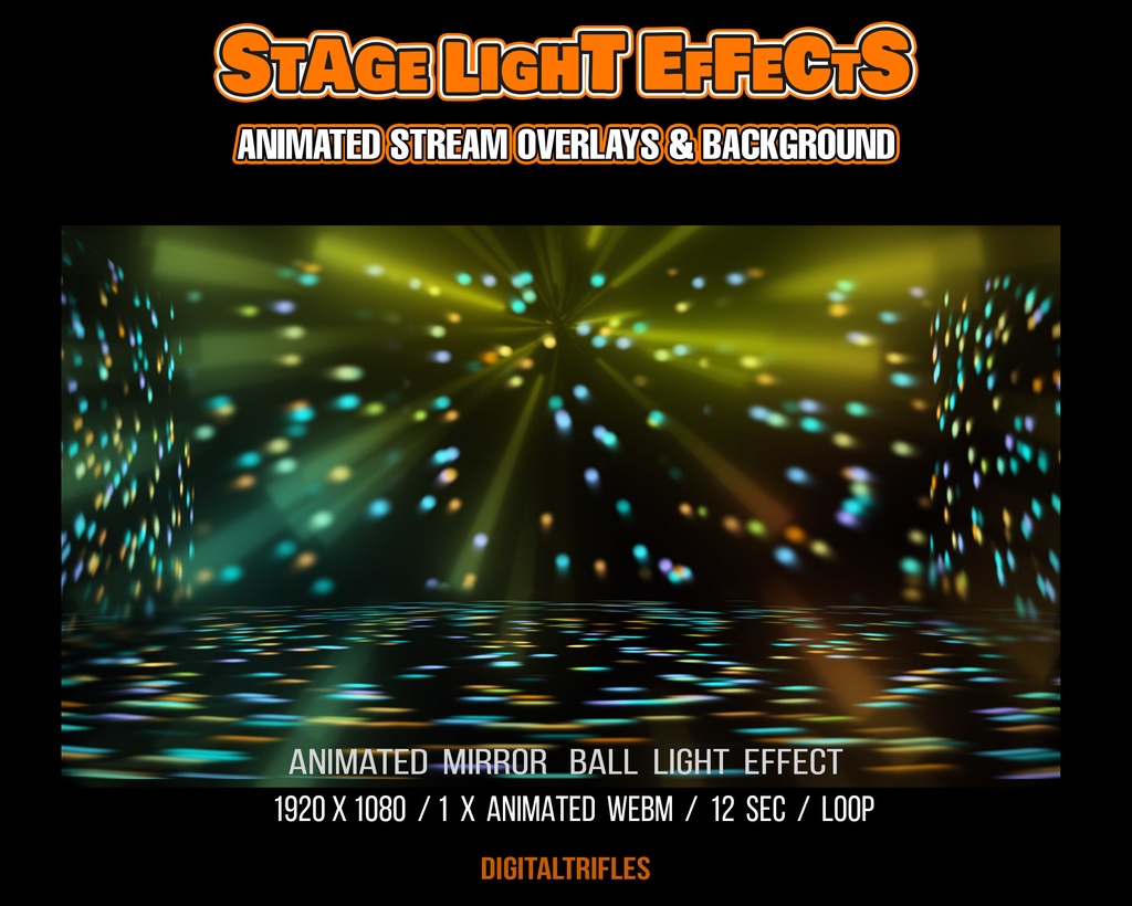 ストリーマーやVTuber、歌手、ダンサー、DJ、カラオケ向けのアニメーションステージライトエフェクト、Twitchストリームオーバーレイ、背景、OBS対応 / Animated Stage Light Effects for Streamers & VTubers, Perfect Twitch Overlays & Background