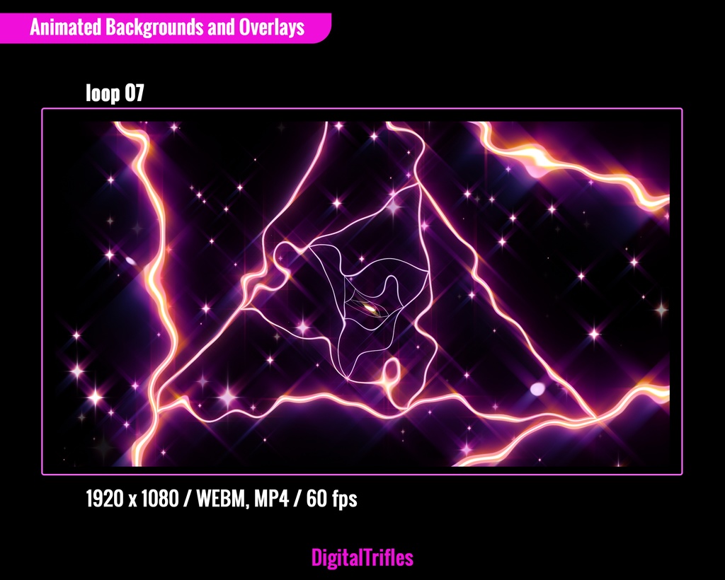 ビデオループ、アニメーション配信オーバーレイ&背景、VTuber・ストリーマー向けビジュアル、VJループ、パープルグリーンの海 / Video Loops, Animated Stream Overlays & Backgrounds, VTuber & Streamer Visuals, VJ Loops, Purple-Green Ocean, 9 WEBM + 9 MP4