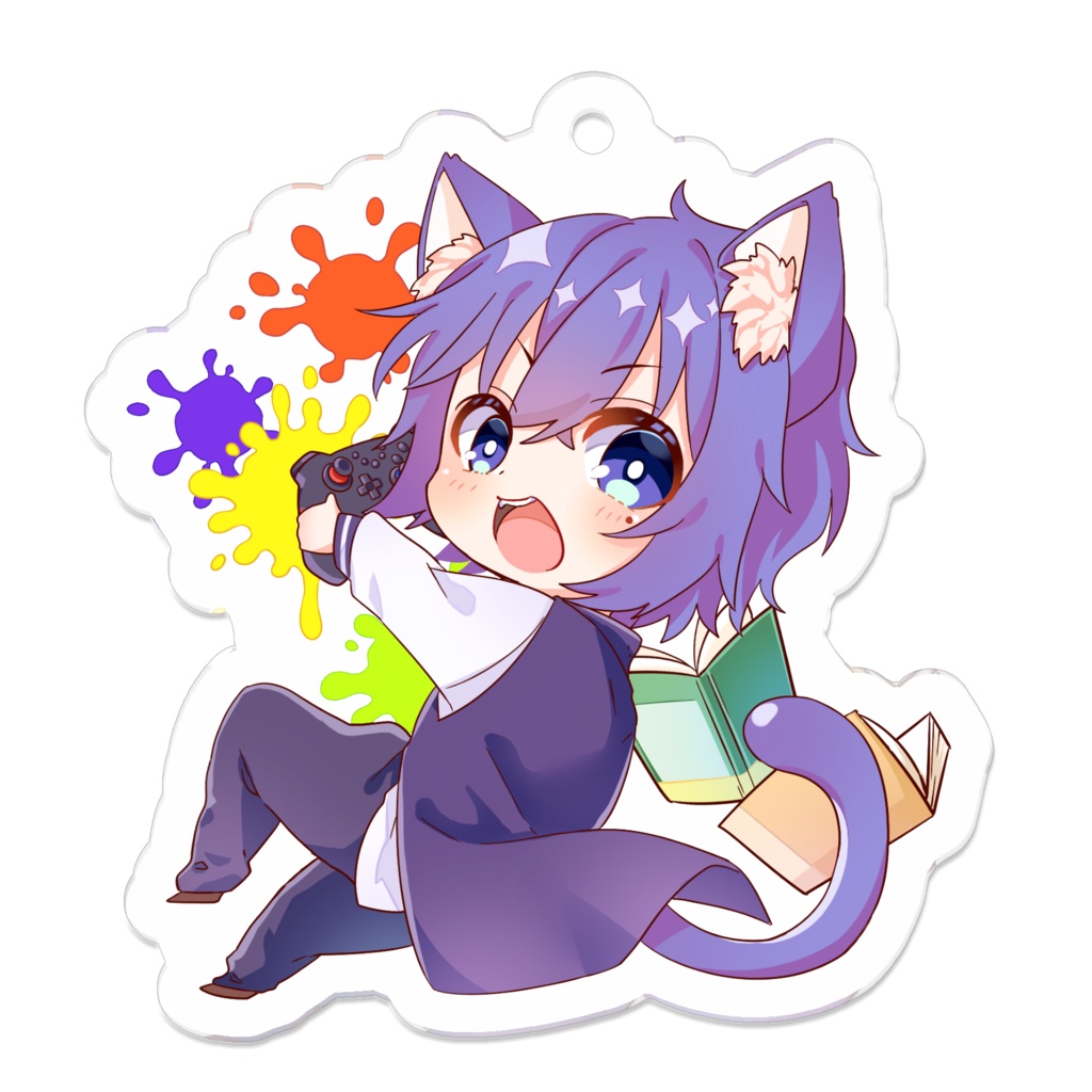 猫望なゆと 一緒にゲームしよ キーホルダー
