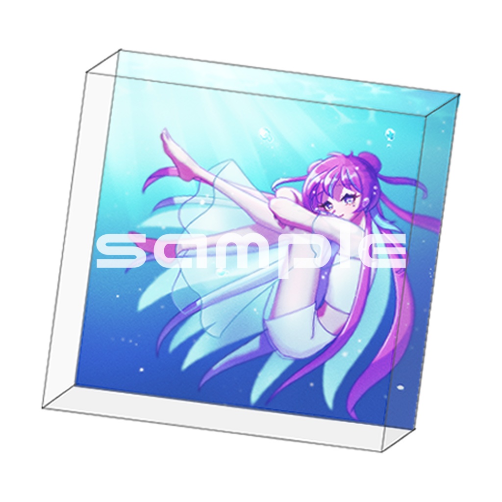 【受注生産】『海中より』アクリルブロック