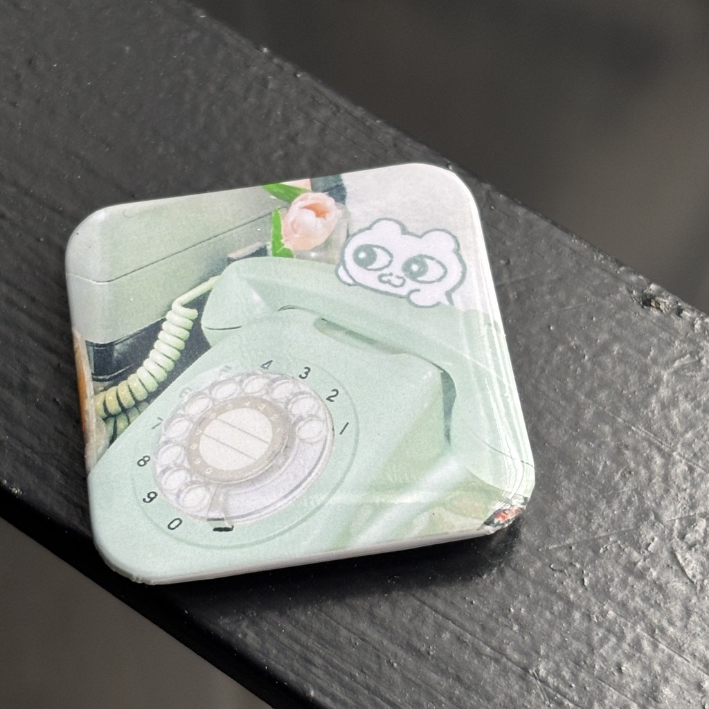 【わぽと電話☎︎】 缶バッジ&ステッカー(単品購入可)