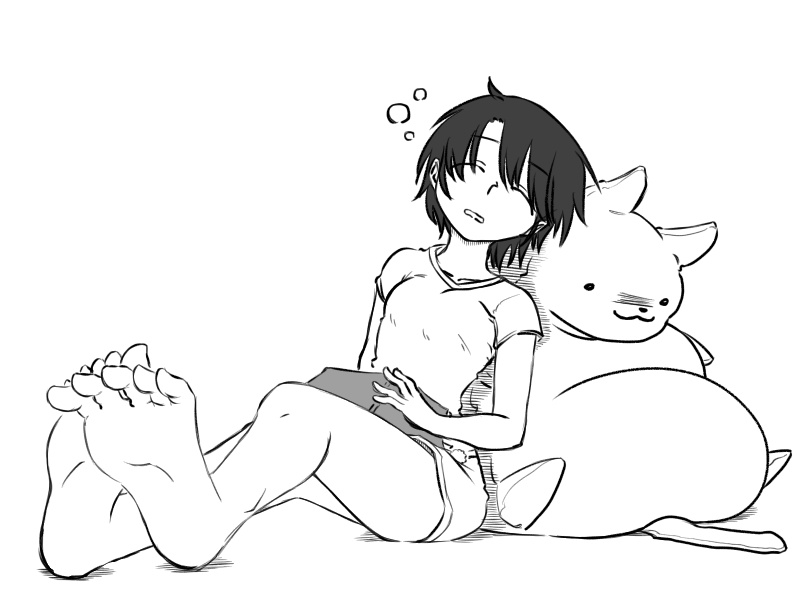 【無料あり】白黒イラスト詰め合わせ