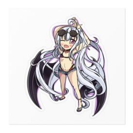 ステッカー バハムートちゃん【ホワイト】