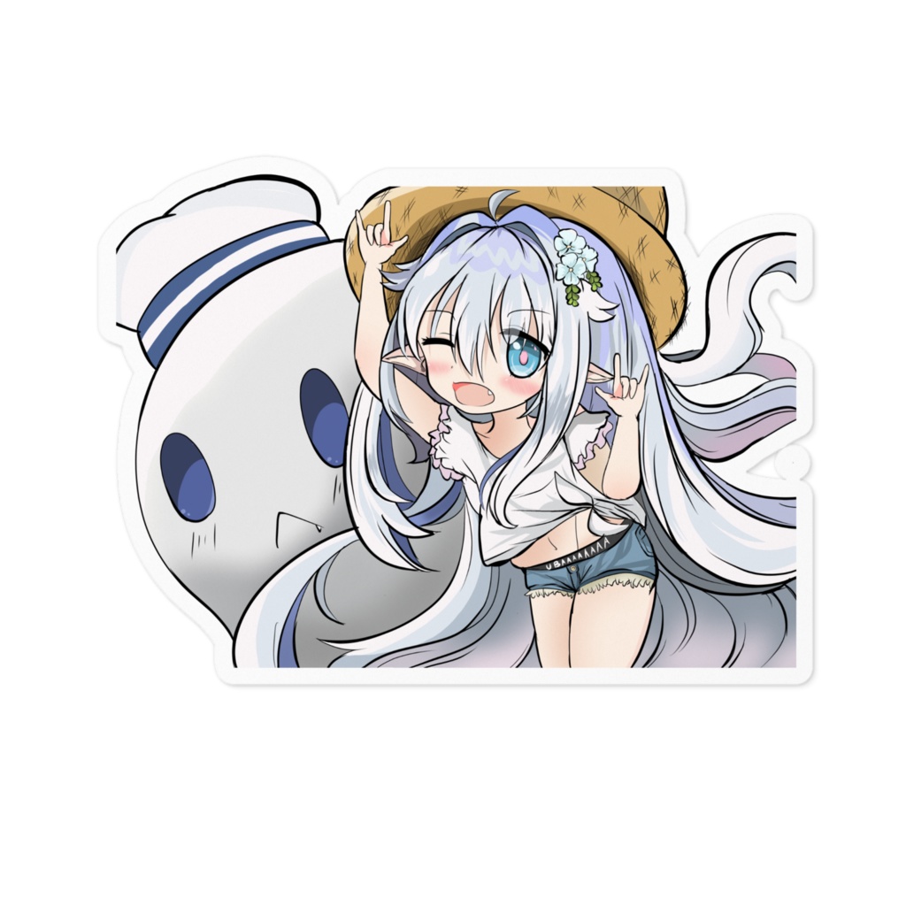 ステッカー カドゥ【ホワイト】