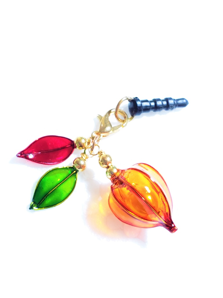 鬼灯チャーム(イヤホンジャック付き)