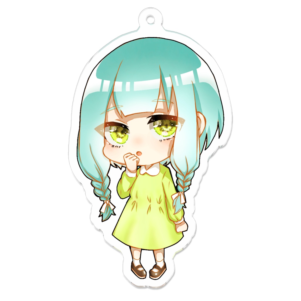 💚おっとり系女子キーホルダー💚