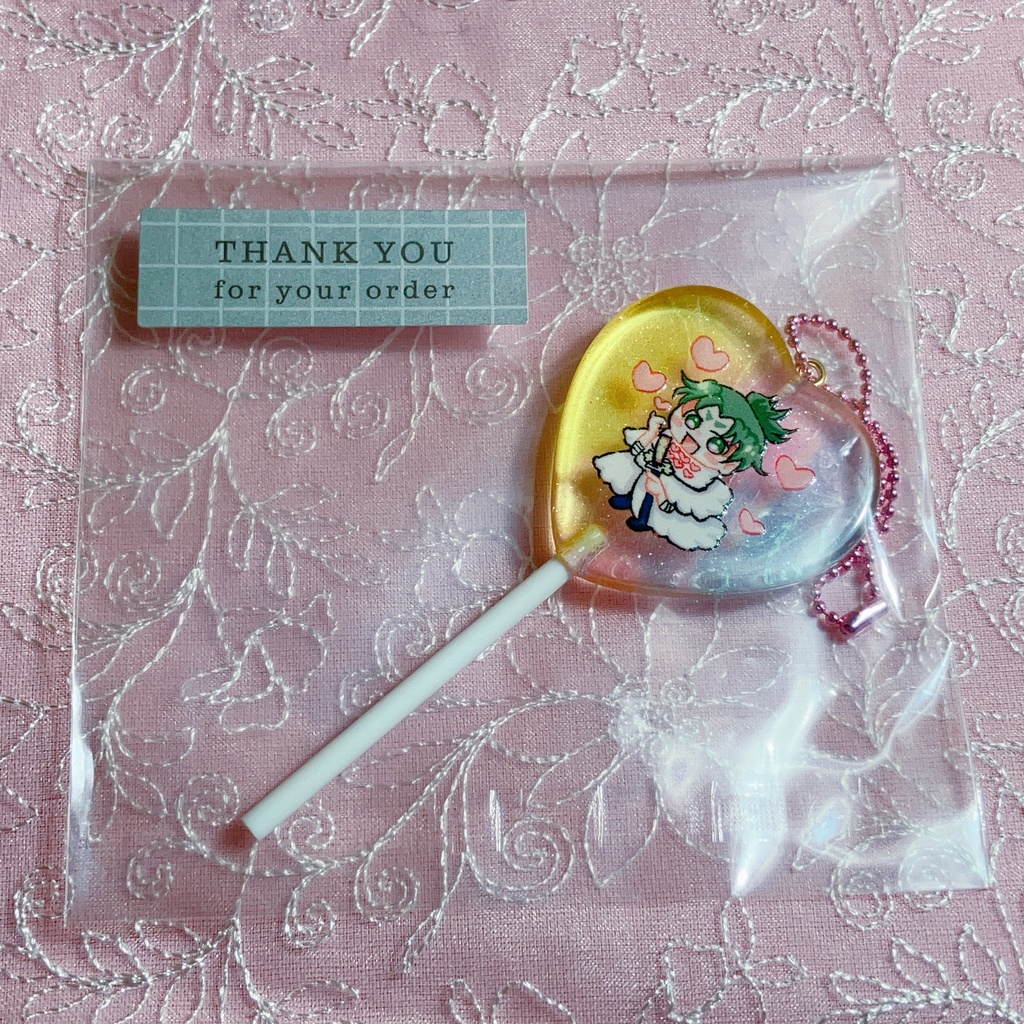 うるハートペロキャンキーホルダー