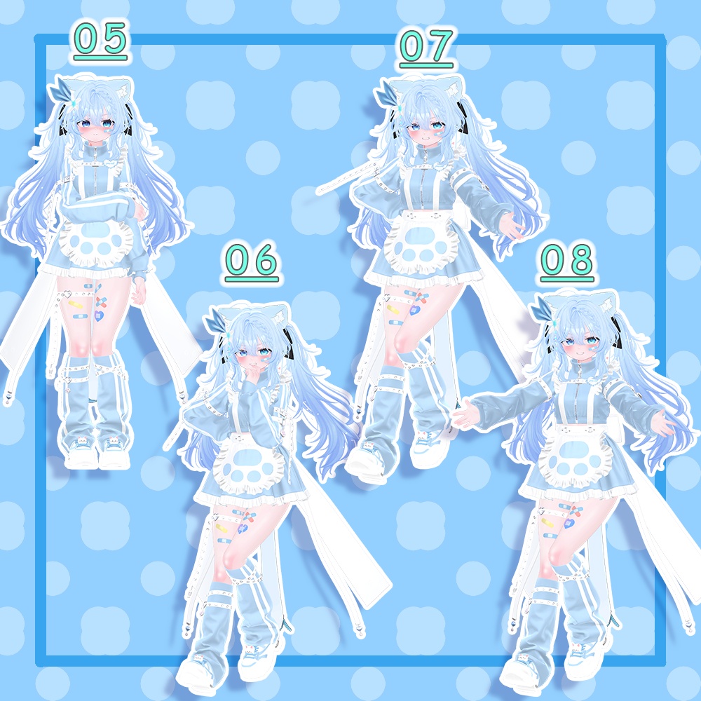 【無料版あり】kawaii Pose&Face ①