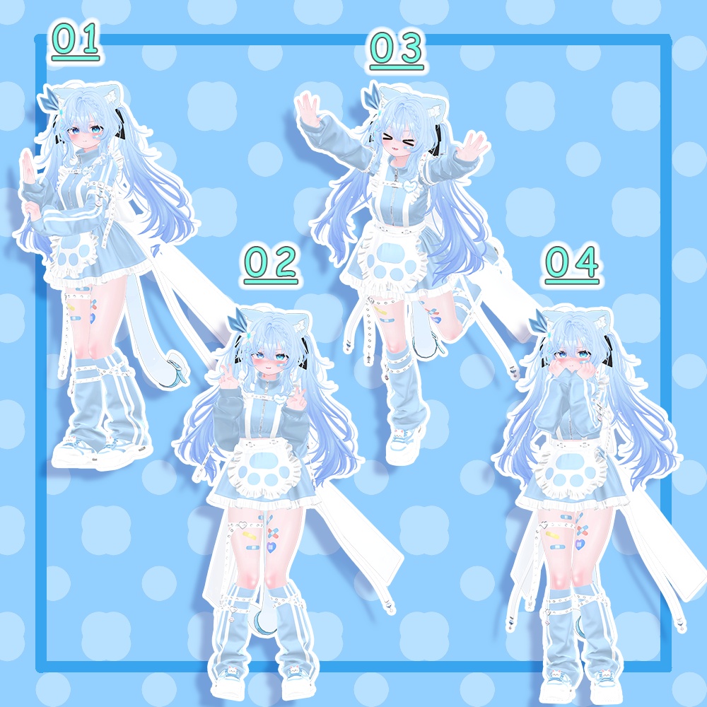 【無料版あり】kawaii Pose&Face ①