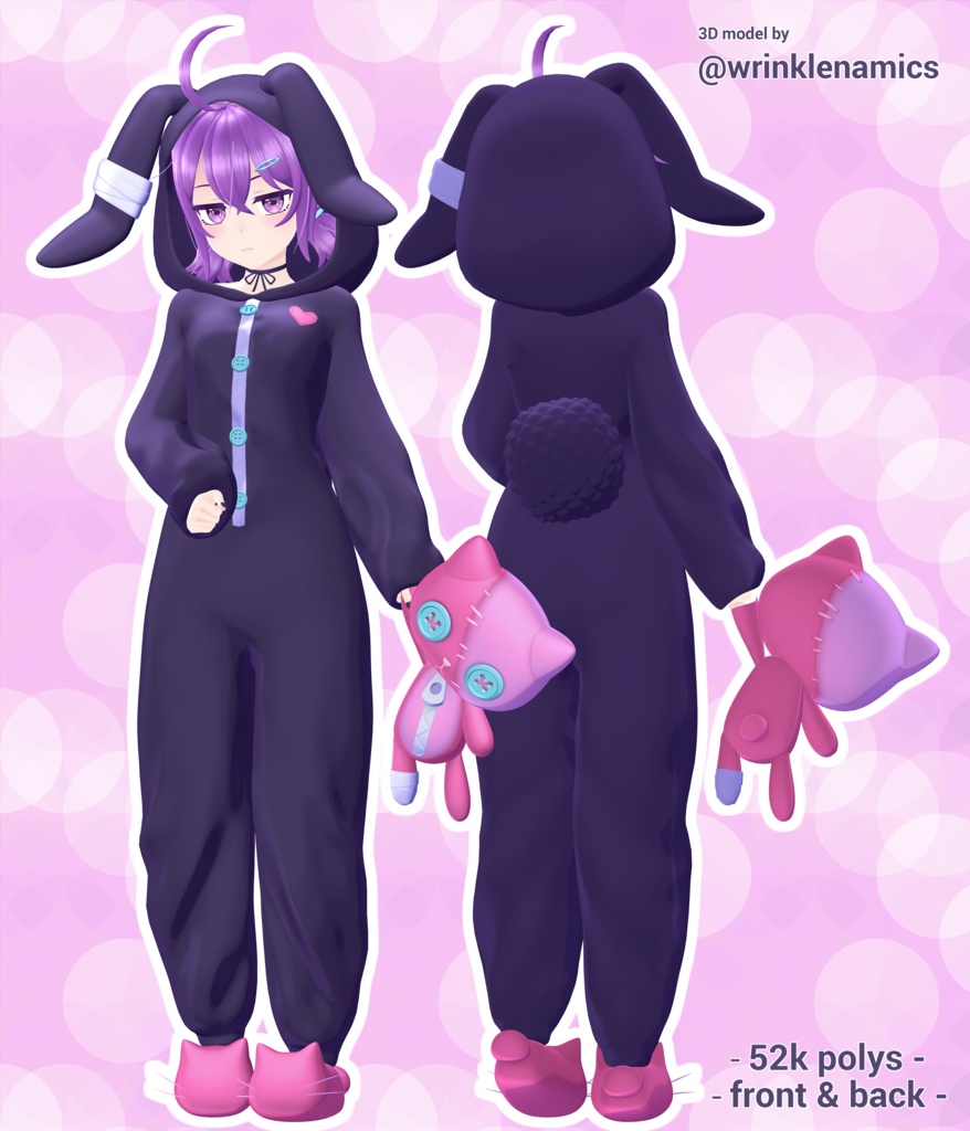 Bunny Pajama Ridie - VRC Ready ✩