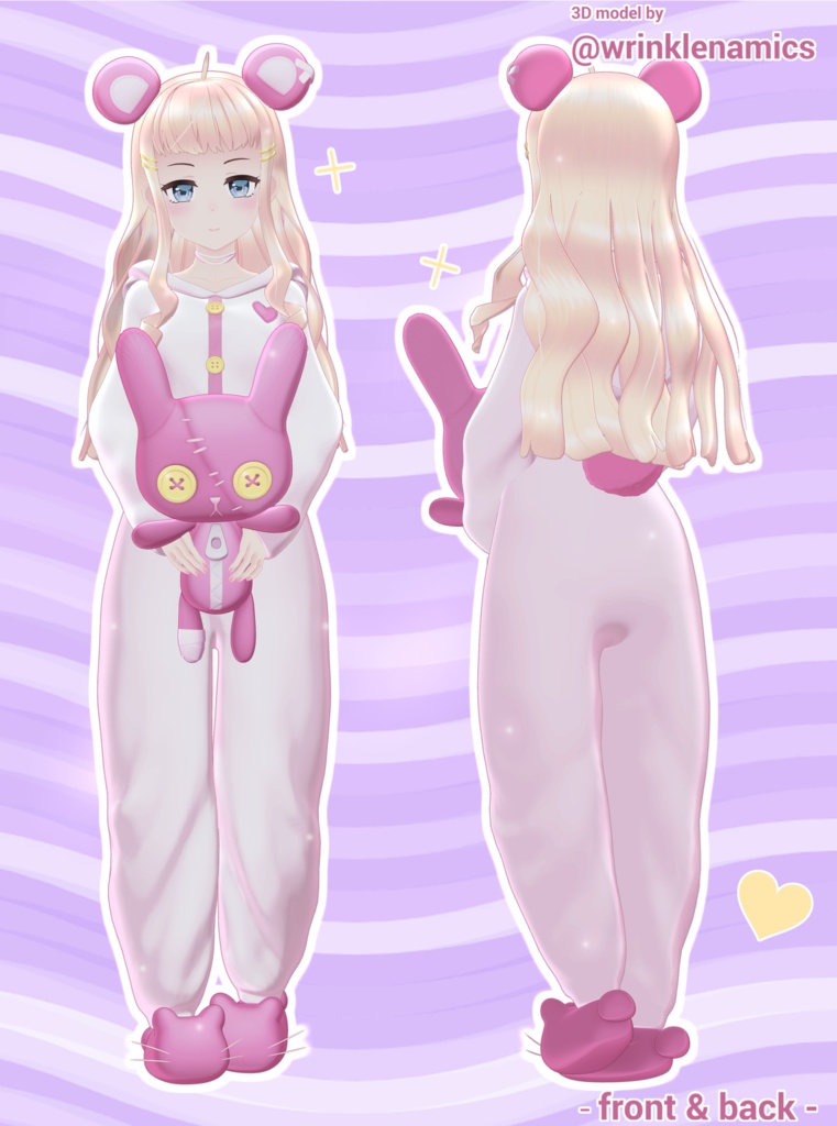 Panda Pajama Aila - VRC Ready ✩