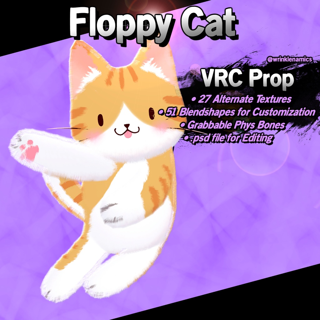 Floppy Cat - VRChat Cat Prop