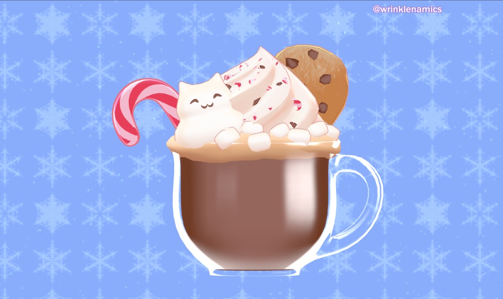 Cozy Marshmallow Hot Cocoa - VRChat Prop - Free ✩