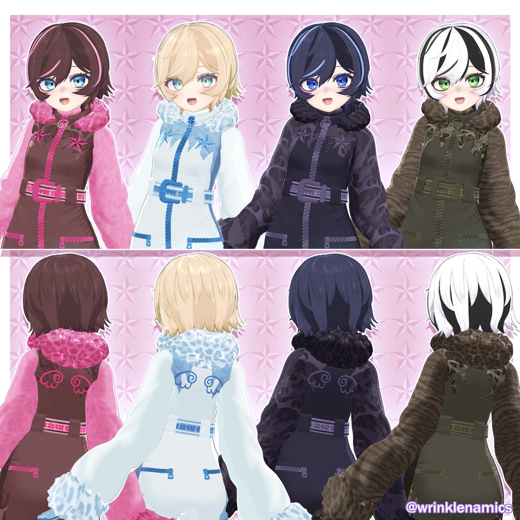 ✂️ Short Hairstyle + 4 colors ❄️ Manuka base