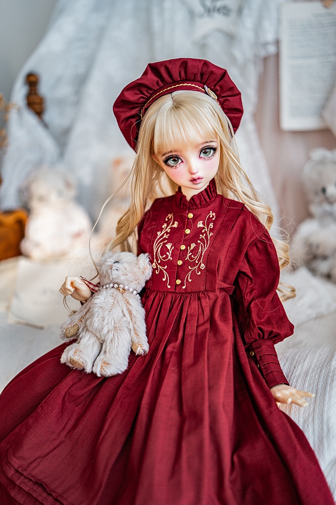 【SD/DD~SD16girl】 Kleine-Levin 2.0アンティーク風ワンピース